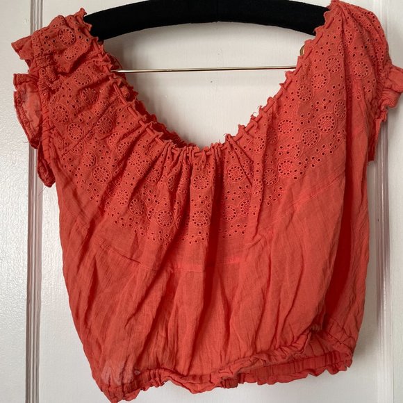 Free People Cropped Eyelet Top - Picture 7 of 7